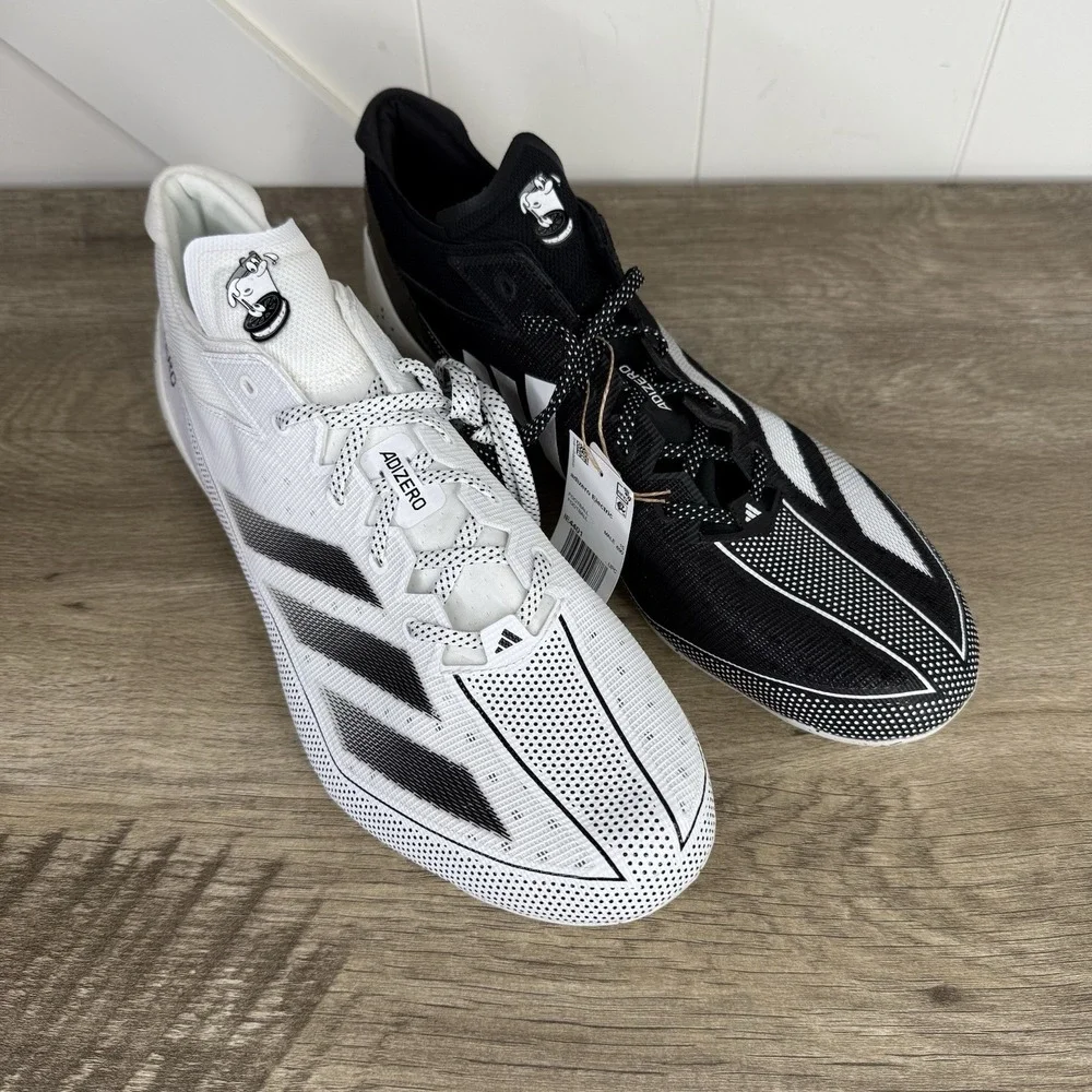Adidas Adizero Electric Snack Attack Men Shoe Sz 16 Milk n Oreos Football Cleats